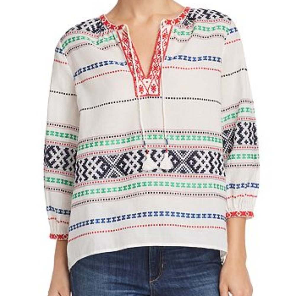 Joie Jenollina Embroidered Top